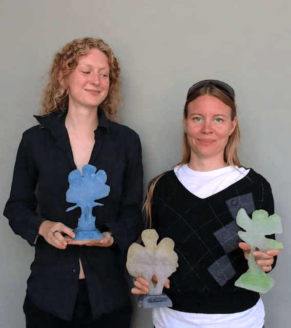 Glaskunstenaars duo Hemmingson en Pors